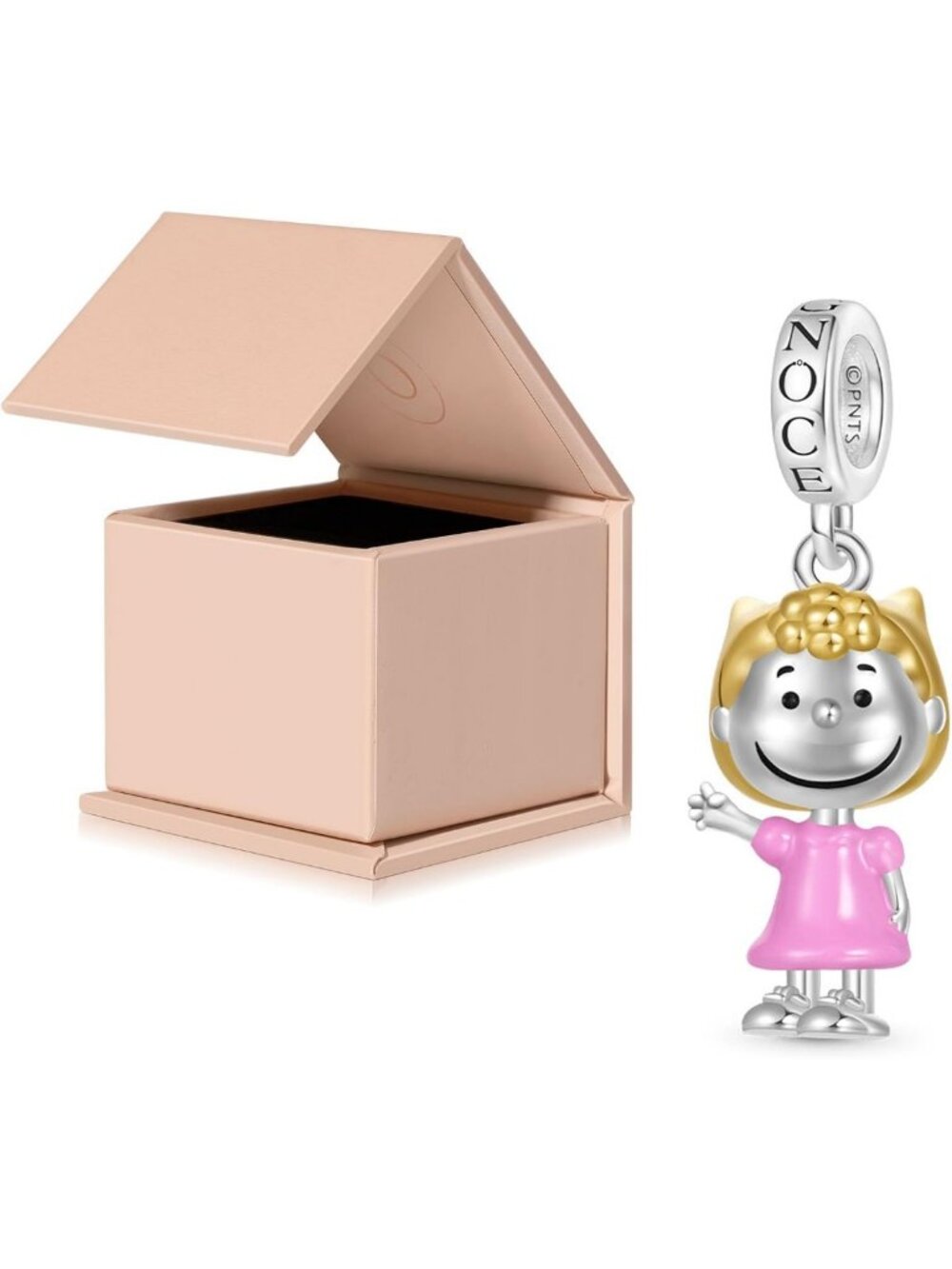 S925 Sterling Silver Snoopy Love Charm for Women - Perfect Gift for Valentine's